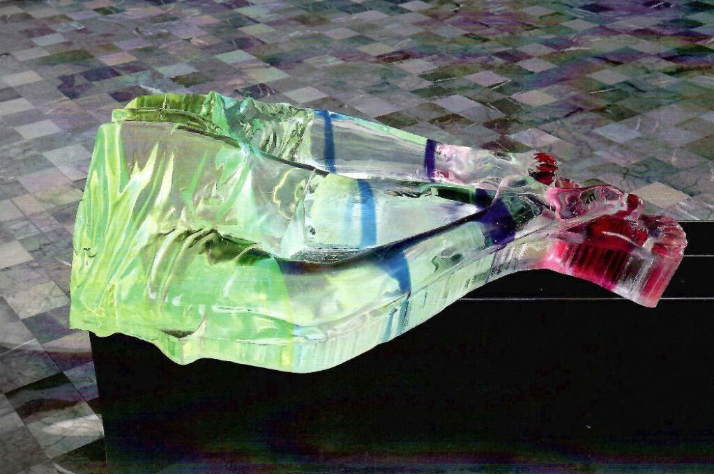 Patrick Tuttofuoco, «No Time», 2019, Metacrilato, ferro, 90x120x70 cm